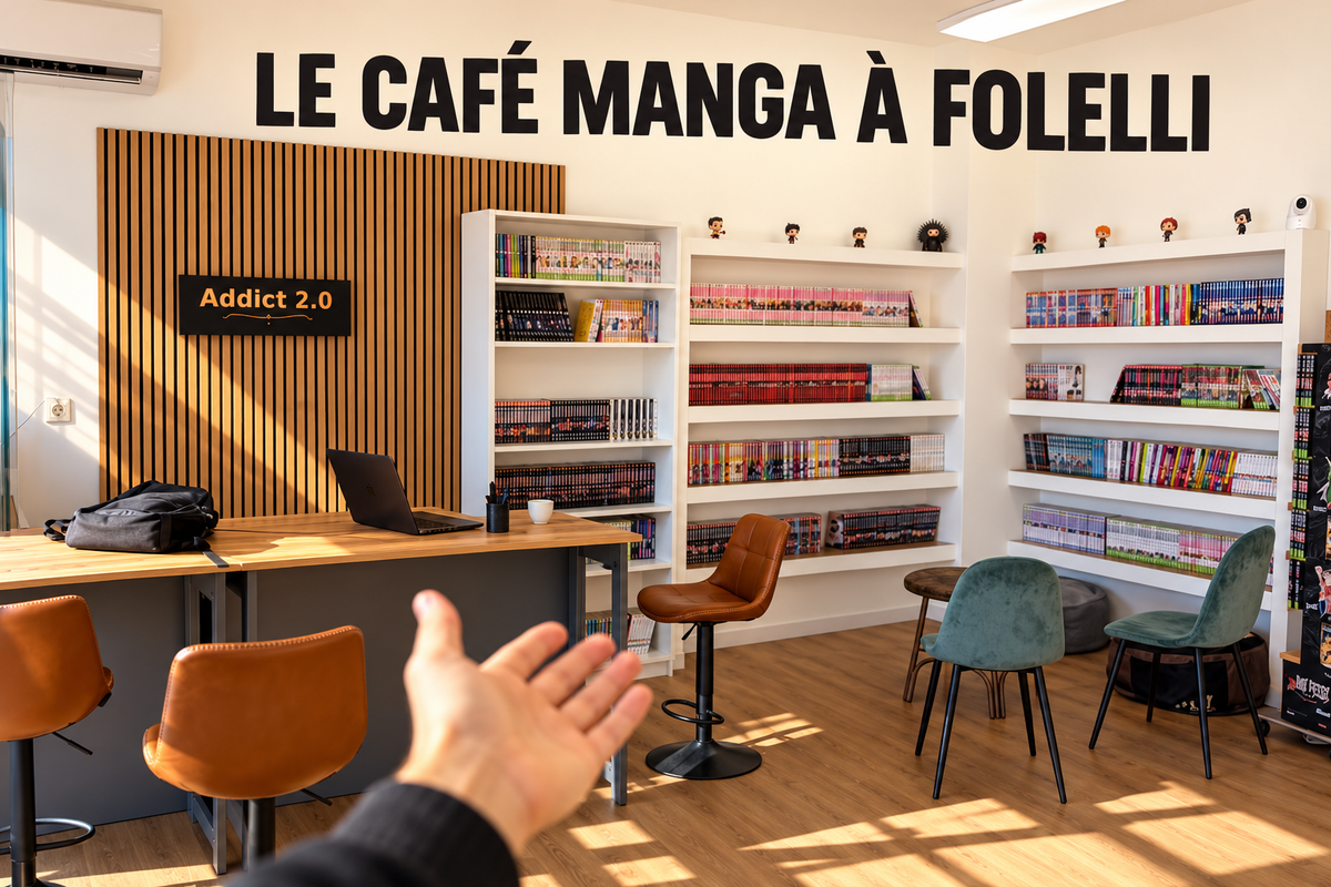 Un café manga à Folelli : le projet derrière Addict 2.0